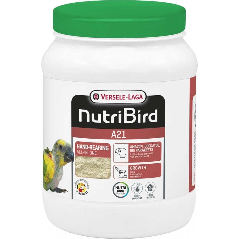 A21 Elevage à La Main Pour Toutes Sortes D'oisillons Ayant Un Besoin élevé En Protéines 800gr - Nutribird 3 A21 Elevage à La Main Pour Toutes Sortes D'oisillons Ayant Un Besoin élevé En Protéines 800gr - Nutribird