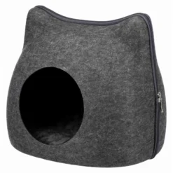Abri Cat 38x35x37cm Anthracite - Trixie -Promos Naturalis Pets Boutique abri cat 38x35x37cm anthracite trixie 36318 trixie abri catsoft edition en feutre polyester forme stable coussin avec couverture 2