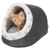 Abri Diamond Anthracite/Blanc 35x26x40cm - Trixie -Promos Naturalis Pets Boutique abri diamond anthracite blanc 35x26x40cm trixie 36857 trixie abri diamondsoft edition aspect velours peluche douce couverture en