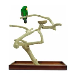 Aire De Jeux En Bois De Java Avec Socle - Large - Back Zoo Nature