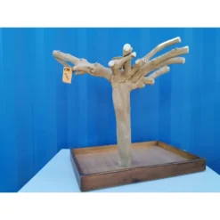 Aire De Jeux En Bois De Java Avec Socle - Medium - Back Zoo Nature -Promos Naturalis Pets Boutique aire de jeux en bois de java avec socle medium back zoo nature zf1113 back zoo nature aire de jeux en bois de java avec socle et 3