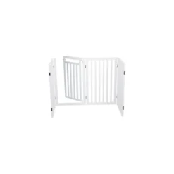 Barrière Pour Chiens Avec Porte, 4 Parties 60-160x81cm - Trixie