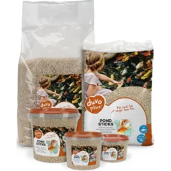 Bâtonnets Pour étang 10L/4mm - Duvo+ -Promos Naturalis Pets Boutique batonnets pour etang 10l 4mm duvo 12974 duvo specifications nourriture flottante pour tous les poissons de bassin pour les poiss 2