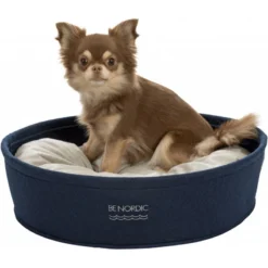 BE NORDIC Lit Rond En Feutre Bleu 45cm - Trixie