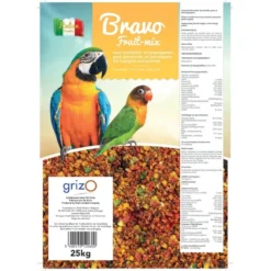 Bravo Fruit-Mix Grossier Pour Perruches Et Perroquets En Sac 25kg - Bird-X