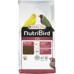 C15 Granulés Extrudés - Aliment D'entretien Pour Canaris, Oiseaux Exotiques Et Indigènes 10kg - Nutribird