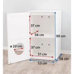 Cabane Pour Chat Avec Deux Compartiments 53x90x58cm - Trixie -Promos Naturalis Pets Boutique cabane pour chat avec deux compartiments 53x90x58cm trixie 40239 trixie cabane pour chat avec deux compartiments en mdf vernis p 2