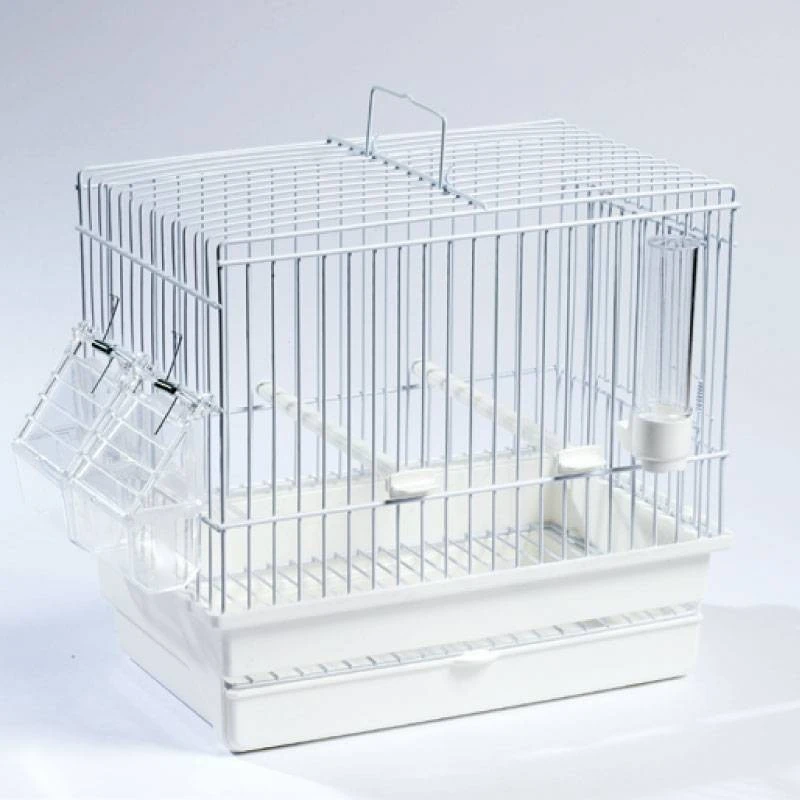 Cage Cardellina Blanche Avec Tiroir Et Grille De Fond 27,5 X 17 X 24,5cm - S.T.A. Soluzioni 4 Cage Cardellina Blanche Avec Tiroir Et Grille De Fond 27,5 X 17 X 24,5cm - S.T.A. Soluzioni – Image 2
