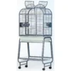 Cage Chromée Pour Perruches Avec Pied - Parma -Promos Naturalis Pets Boutique cage chromee pour perruches avec pied parma 15551 kinlys dimensions 68 x 51x 154 cm livree avec 2 perchoirs et 3 mangeoires supp