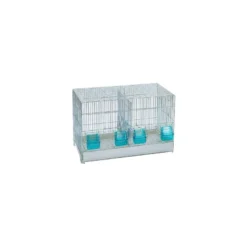 Cage Cova Avec Tiroir En Plastique Et 2 Compartiments 55x32x36cm