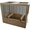 Cage De Chant En Bois 21x24x16cm -Promos Naturalis Pets Boutique cage de chant en bois 21x24x16cm 117320000 grizo cage de chant en bois disposant de 2 perchoirs et 2 trous pour mangeoires exter