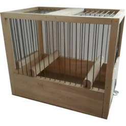 Cage De Chant En Bois 21x24x16cm