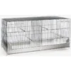 Cage Domus Molinari Métal 2 Compartiments 120x40x45cm -Promos Naturalis Pets Boutique cage domus molinari metal 2 compartiments 120x40x45cm 1560075 domus molinari cage delevage entierement en acier galvanisee de 12
