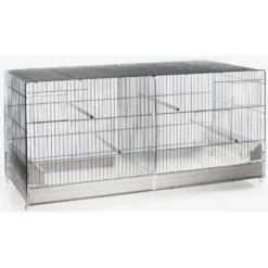 Cage Domus Molinari Métal 2 Compartiments 120x40x45cm