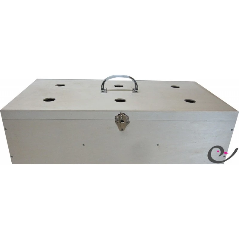 Cageot Fermé En Bois Pour Oiseaux 60x30x16cm 5 Cageot Fermé En Bois Pour Oiseaux 60x30x16cm – Image 3