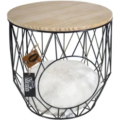 Caviar Panier Métal Noir 33x33x39cm