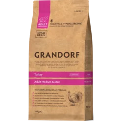 Chien Adult Medium & Maxi Races - Dinde 10kg - Grandorf