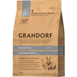 Chien Adult Medium & Maxi Races - Lapin Et Dinde 3kg - Grandorf