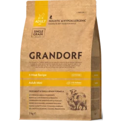 Chien Adult Mini Races - 4 Viandes 3kg - Grandorf