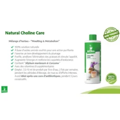 Choline Care 500ml, Mélange D'herbes - Natural -Promos Naturalis Pets Boutique choline care 500ml melange dherbes natural 30058 natural melange dherbes moulting metabolism solution naturelle a base dacides a 1