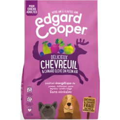 Croquettes Adult Chevreuil Frais & Canard élevé En Plein Air 2,5kg - Edgard & Cooper