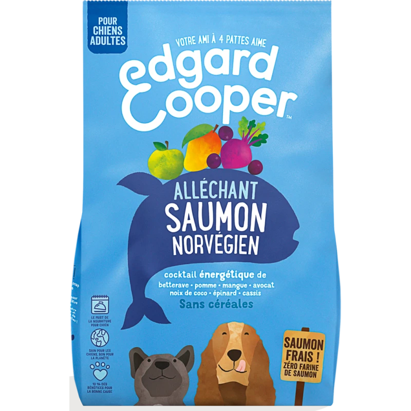 Croquettes Adult Saumon Norvégien Frais 7kg - Edgard & Cooper 3 Croquettes Adult Saumon Norvégien Frais 7kg - Edgard & Cooper