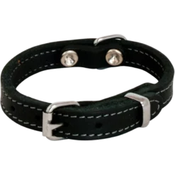 Cuir Gras Collier Noir-10mmx25cm/tour De Cou 17-20cm - Jack And Vanilla