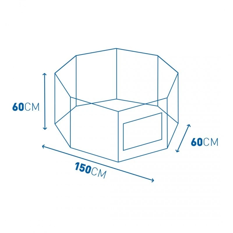Enclos Chiots Avec Porte Et Crochets Noir 150x60x60cm - Duvo+ 7 Enclos Chiots Avec Porte Et Crochets Noir 150x60x60cm - Duvo+ – Image 5
