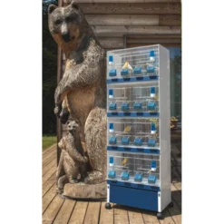 Ensemble De 4 Cages 60x33x33cm Avec Chariot ART.90 - Modèle Einstein - Italgabbie -Promos Naturalis Pets Boutique ensemble de 4 cages 60x33x33cm avec chariot art90 modele einstein italgabbie art90 4 t italgabbie ensemble de 4 cages a tiroirs 1 3