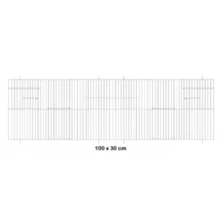 Façade De Cage En Métal 100x30cm - Fauna