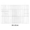 Façade De Cage En Métal 60x40cm - Fauna -Promos Naturalis Pets Boutique facade de cage en metal 60x40cm fauna 14626 fauna birdproducts facade de cage chromee pour la construction de batteries pour bec