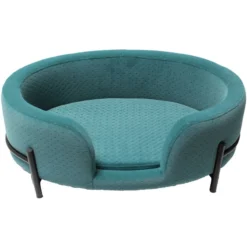 Fauteuil Jack En Velours Turquoise 61x42cm - Vadigran