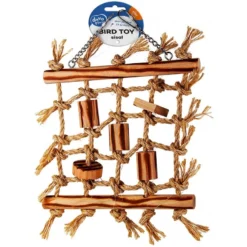 Filet D'escalade En Sisal Et Blocs De Bbq Beige 36x26x4cm - Duvo+