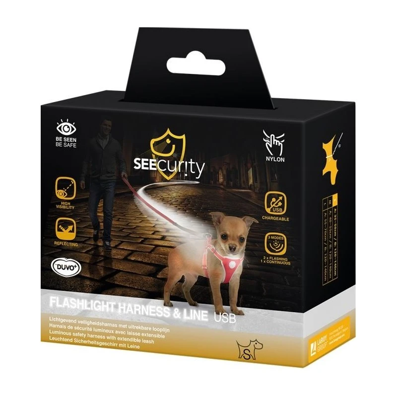 Flashlight Harnais Avec Laisse S-120x35-45cm/15mm - Duvo+ 6 Flashlight Harnais Avec Laisse S-120x35-45cm/15mm - Duvo+ – Image 4