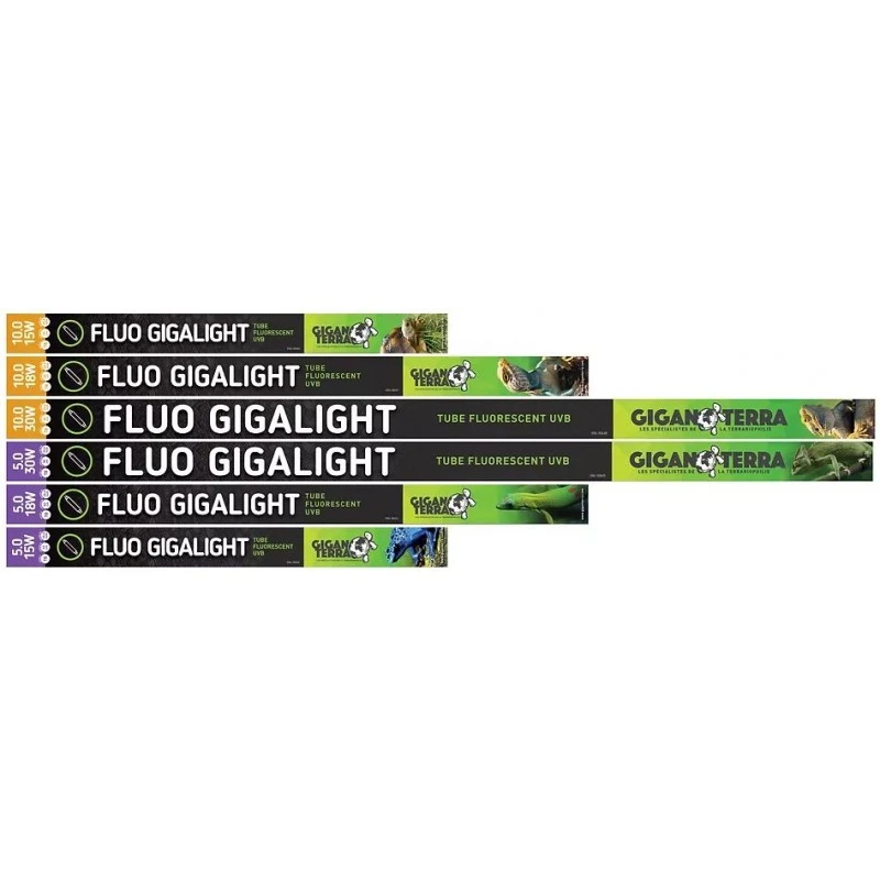 GIGALIGHT Tube Fluorescent T8 UVB 18w/10.0 60cm - Giganterra 3 GIGALIGHT Tube Fluorescent T8 UVB 18w/10.0 60cm - Giganterra