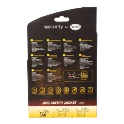 Gilet De Sécurité Fluo Flash USB Noir Medium - Duvo+ -Promos Naturalis Pets Boutique gilet de securite fluo flash usb noir medium duvo 11300 duvo specifications reflechissant et lumineux facile a mettre grace au v 2