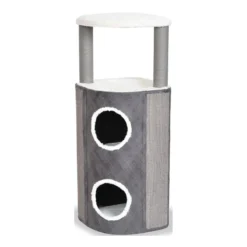 Grattoir Bert Gris/Blanc L-42x42x110cm - Duvo+