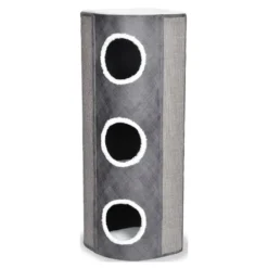 Grattoir Berta Gris/Blanc L-42x42x120cm - Duvo+