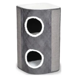 Grattoir Berta Gris/Blanc M-42x42x76cm - Duvo+