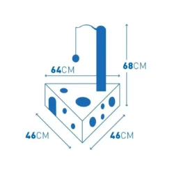 Grattoir Felix Anthracite 46x46x68cm - Duvo+ 5 Grattoir Felix Anthracite 46x46x68cm - Duvo+ -Promos Naturalis Pets Boutique grattoir felix anthracite 46x46x68cm duvo 802 871 duvo specifications case inferieure avec ouvertures rondes poteau revetu de si 1
