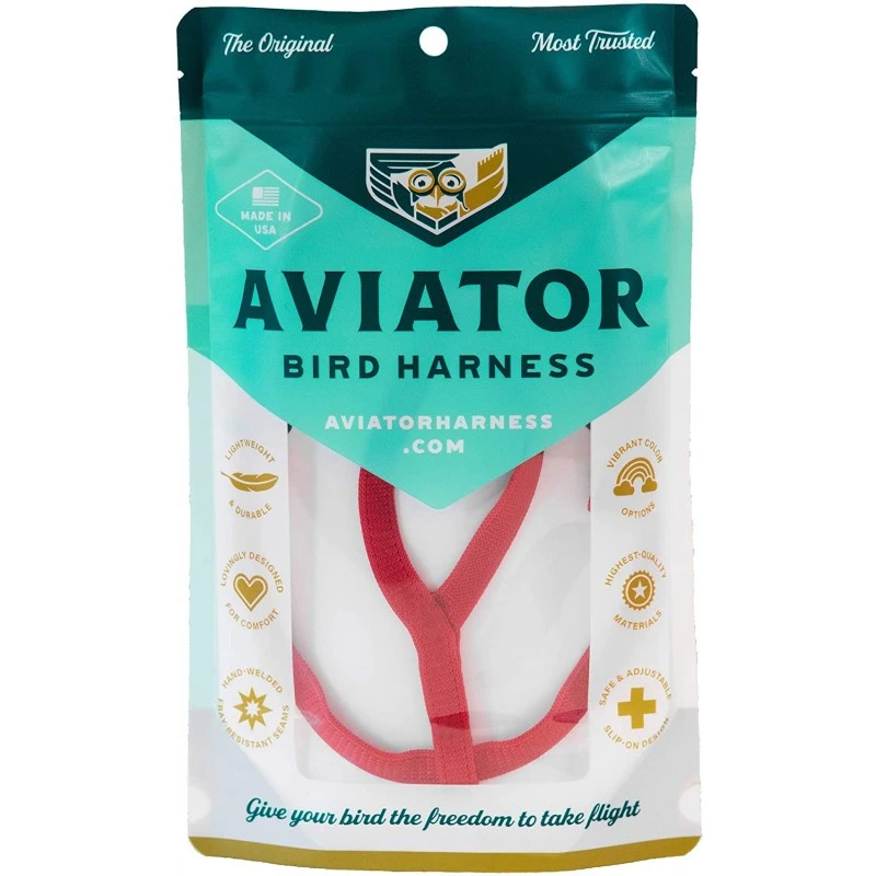 Harnais Pour Perroquet AVIATOR X-Large Rouge 3 Harnais Pour Perroquet AVIATOR X-Large Rouge