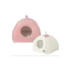 Igloo Ouate Naomi XL/Beige - Zolux -Promos Naturalis Pets Boutique igloo ouate naomi xl beige zolux 500 134bei zolux igloo ouate naomiigloo ouatine porte ronde et coussin amovible nouvelle taille