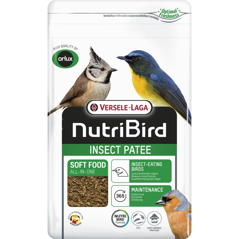 Insect Patée Aliment Complet Pour Oiseaux Insectivores 1kg - Nutribird 3 Insect Patée Aliment Complet Pour Oiseaux Insectivores 1kg - Nutribird