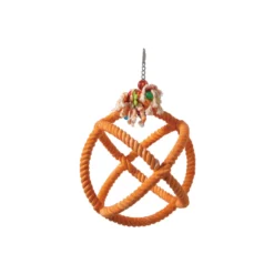 Jouets Pour Oiseaux Boule De Corde M/Orange