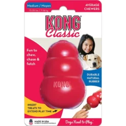Kong Classic Rouge M - Kong -Promos Naturalis Pets Boutique kong classic rouge m kong 74012002 kong specifications disponible en six tailles xs s m l xl et xxl un jouet stimulant intellect 3