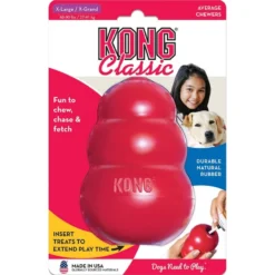 Kong Classic Rouge XL - Kong -Promos Naturalis Pets Boutique kong classic rouge xl kong 74012004 kong specifications disponible en six tailles xs s m l xl et xxl un jouet stimulant intellec 3