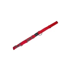 Laisse 3Pos Basic Line Rouge 25mm 200cm - Wouapy
