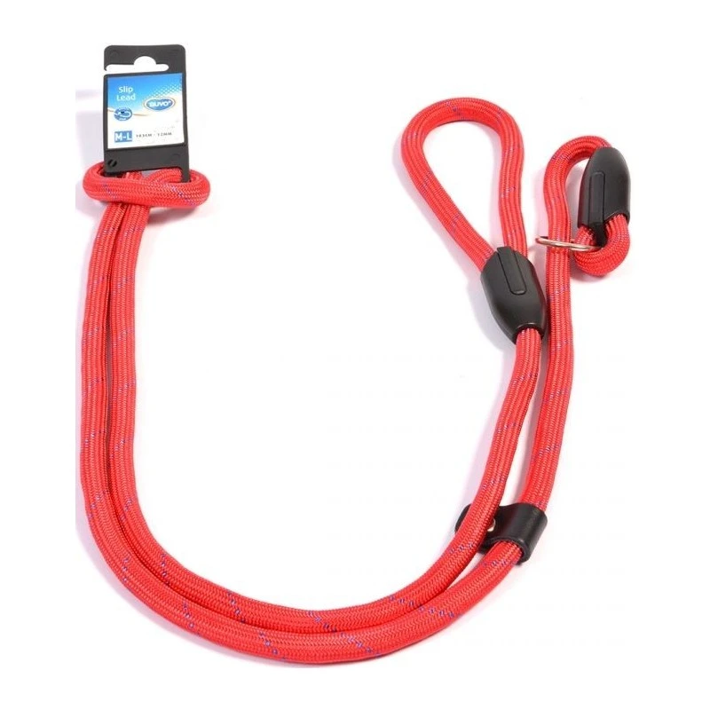 Laisse De Dressage Rouge 183cm/12mm - Duvo+ 3 Laisse De Dressage Rouge 183cm/12mm - Duvo+