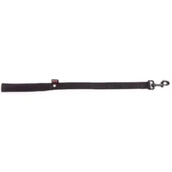 Laisse Nylon Double 25mm-60cm Noir - Martin Sellier
