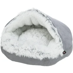 Lit Cachette Harvey Gris/Blanc 80x55cm - Trixie
